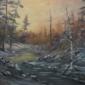 "frozen-waters-captivating-landscape-painting"